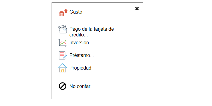 Categorization Dialog Geltbox