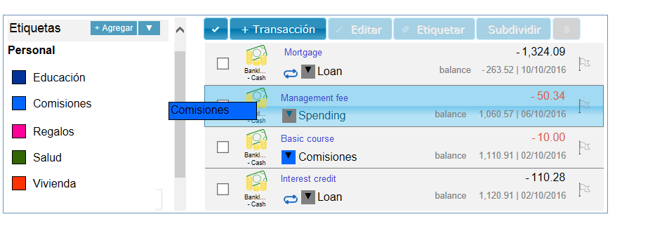 Drag and Drop a Label in Geltbox