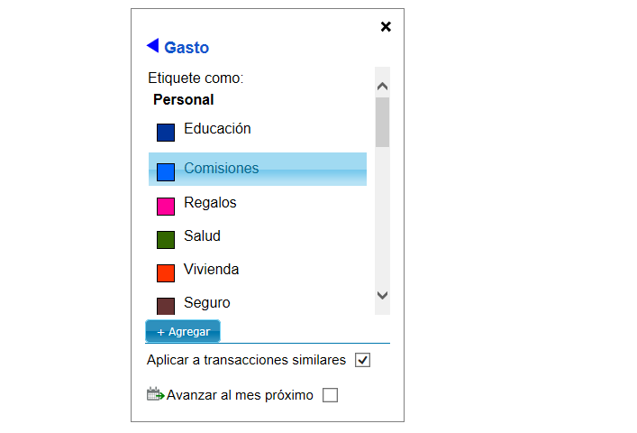 Label From Menu in Geltbox