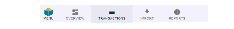 The Menu of Geltbox Transactions