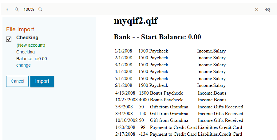 File Import in Geltbox