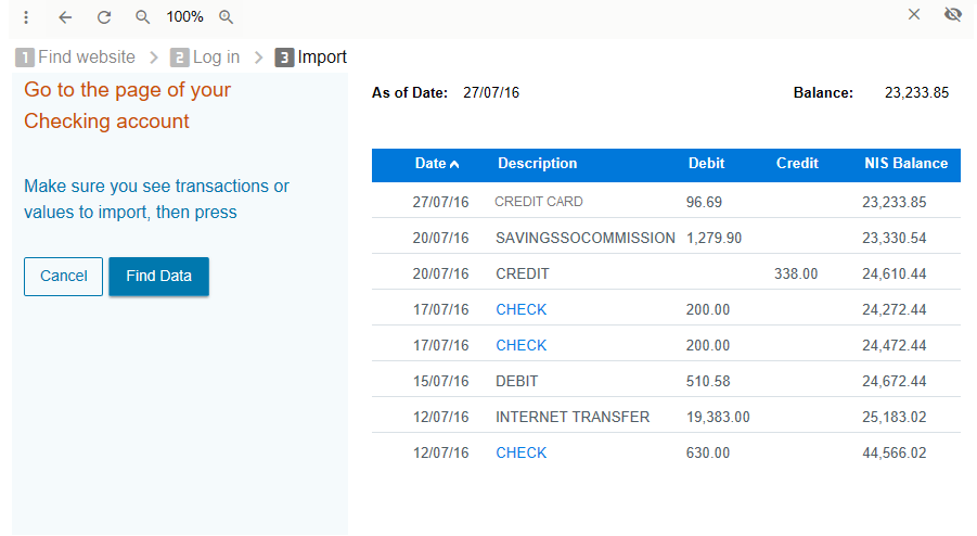 Find Data in Geltbox